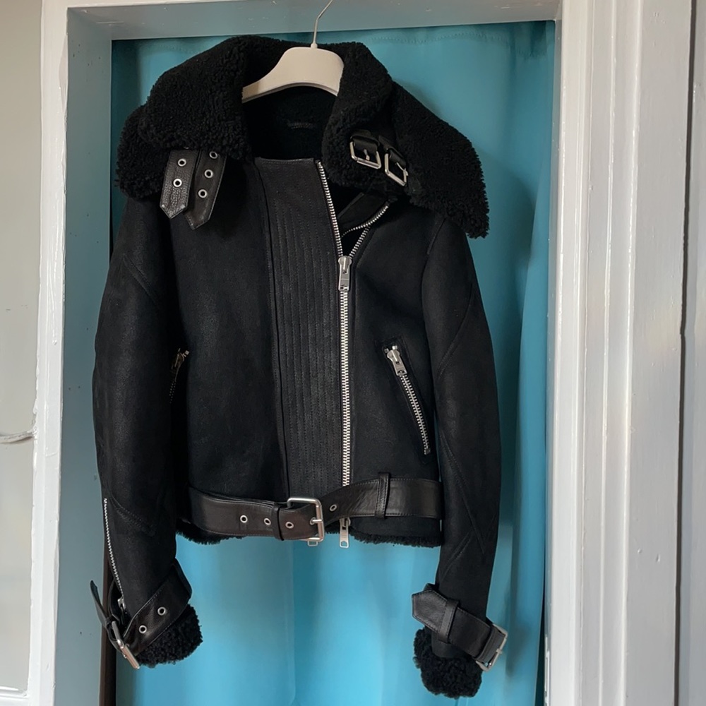 Allsaints Howell Shearling Jacket - Picture 5 of 16